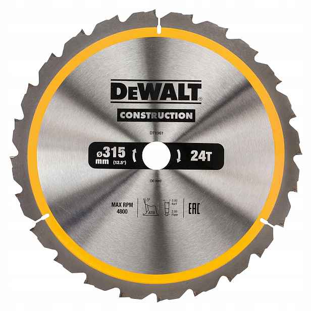 Dewalt Pila Kotoučová 315x30mmx24z DT1961-QZ