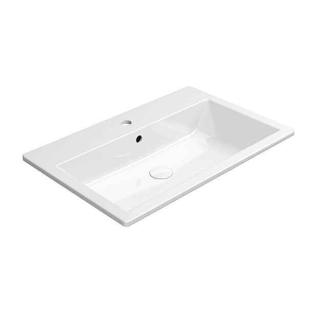 GSI KUBE X keramické umyvadlo zápustné 70x46cm, bílá ExtraGlaze