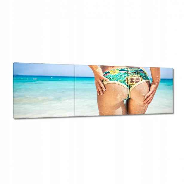 Obrazy 120x40 Kruhové zadek na pláži