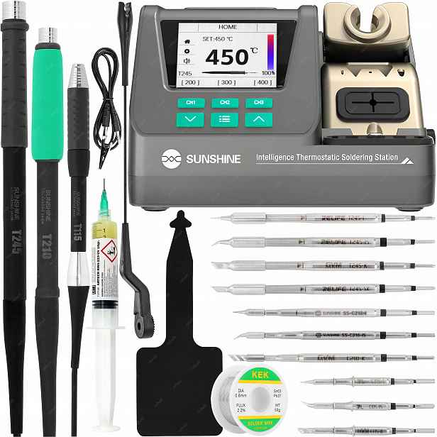 Přesná Pájecí Stanice Sunshine H3 80W 11 Hrotů C115 C210 C245 XL