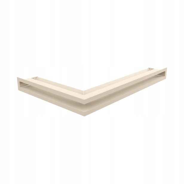 Ventilační mřížka krbová Luft rohová pravá 40x60x6 krémová