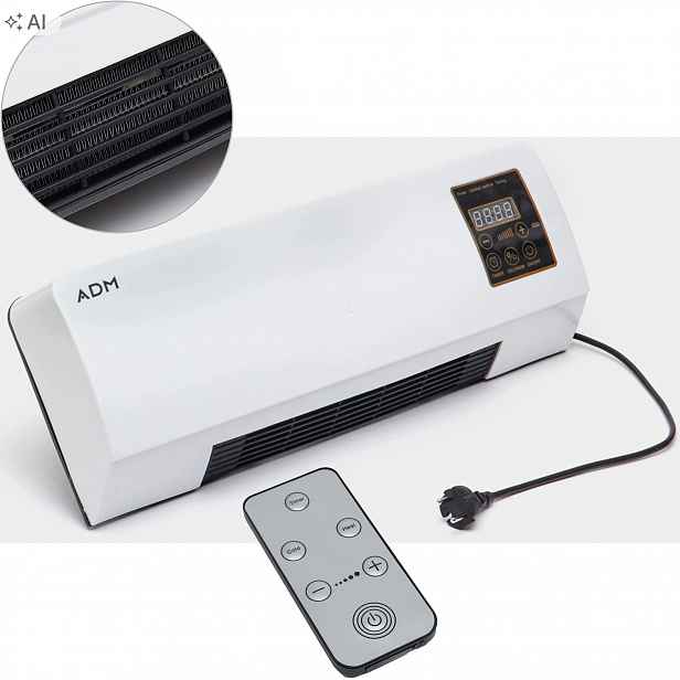 Vzduchová clona Adm 2069 2v1 Ventilátor a radiátor 1200 W Dům a kancelář
