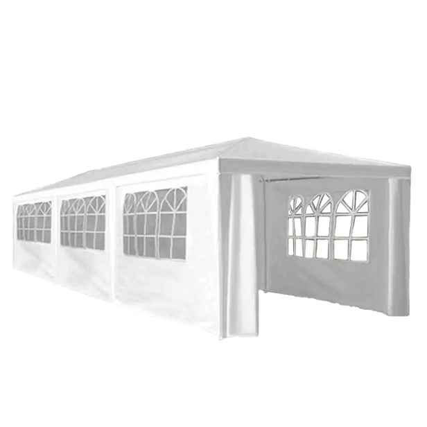 Tempo Kondela Zahradní párty stan, bílá, 3x9 m, TEKNO NEW TYP 3 + 8 bočních stran
