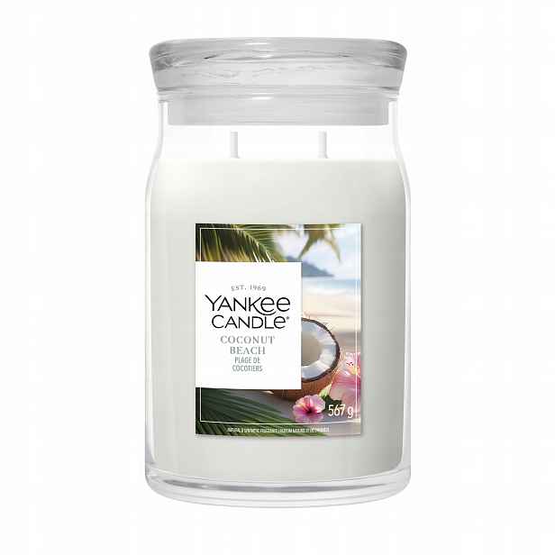 Velká vonná svíčka Yankee Candle Coconut Beach
