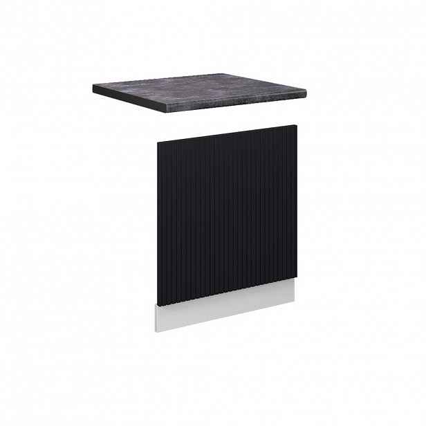 Vicco PŘEDNÍ PANEL Fame-Line Černý pruhovaný 60 cm , PD Antracit