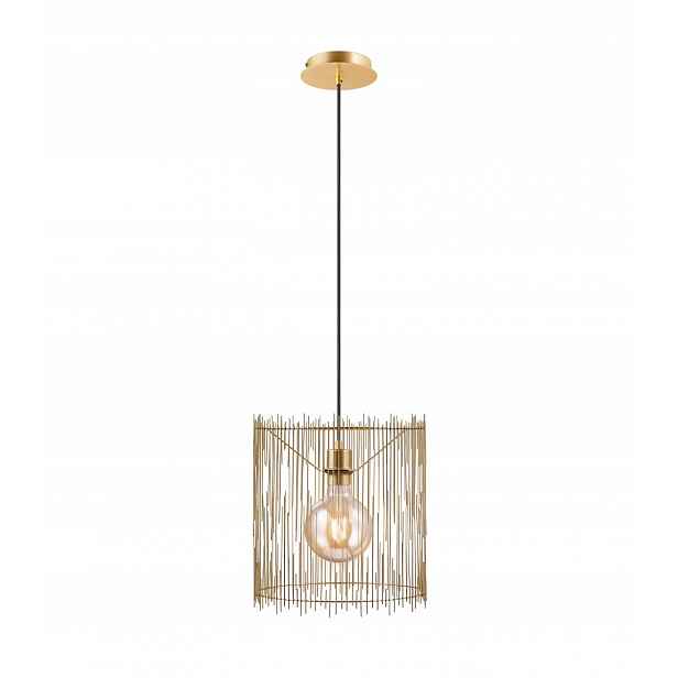 Závěsná lampa Elvis 30 zlatá kovová Ip 20 E27 max 40 W