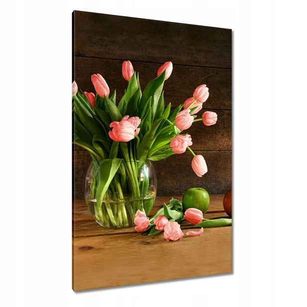 Obrazy 80x120 Červené tulipány