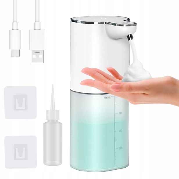 Automatický Dávkovač Mýdla Dávkovač Rukou Bezdotykový Nástěnný 400 ML