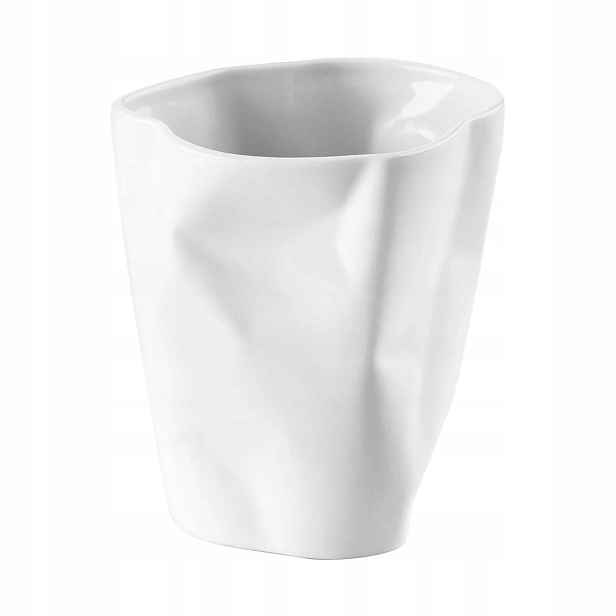 Bílý "Pomačkaný" hrnek 350 ml Ćmielów