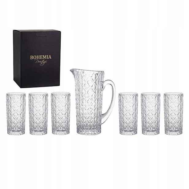 Bohemia Prestige Oaza Křišťálový set na vodu 1+6