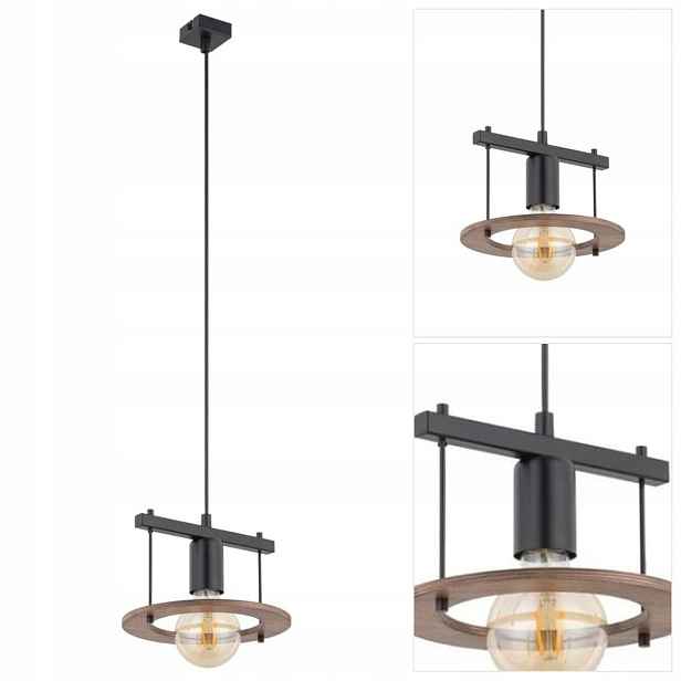 Černá závěsná lampa Coffee je moderní nad jídelním stolem Sigma Lighting
