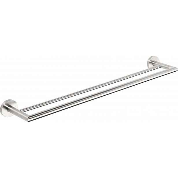 Sapho X-STEEL - Držák ručníků dvojitý, délka 66 cm, nerez XS403