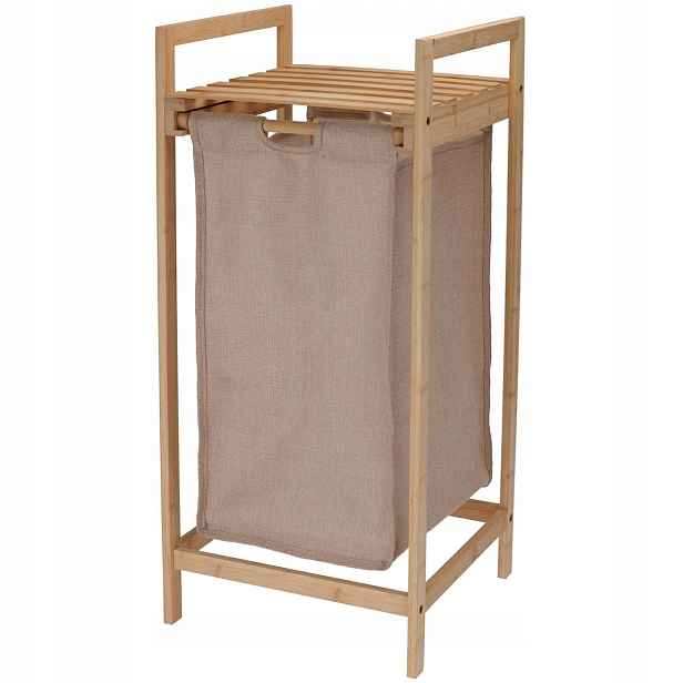 Koupelnová police s košem na prádlo h73 x 33 x 33 cm Organizér do koupelny