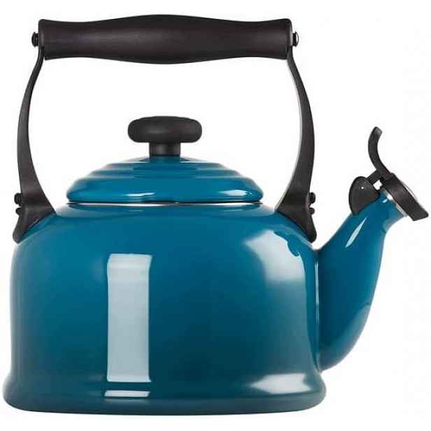 Le Creuset Smaltovaná Konvice 2,1 L Deep Teal Píšťalka Na Indukci
