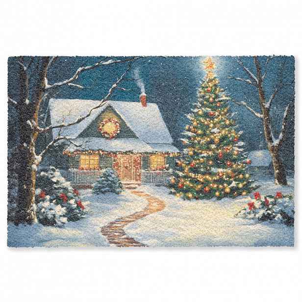 MuchoWow ROHOŽKA Vánoce - Vánoční stromek - Zima - Domov - Sníh 180x120 cm