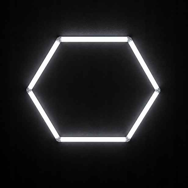 stropní svítidlo Led bílá HEX1 42W 92x79 Cm 6500K auto detailing studio