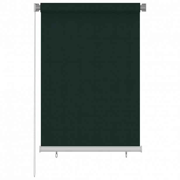 vidaXL Venkovní roleta 105 (Š) x 140 (V) cm tmavě zelená HDPE
