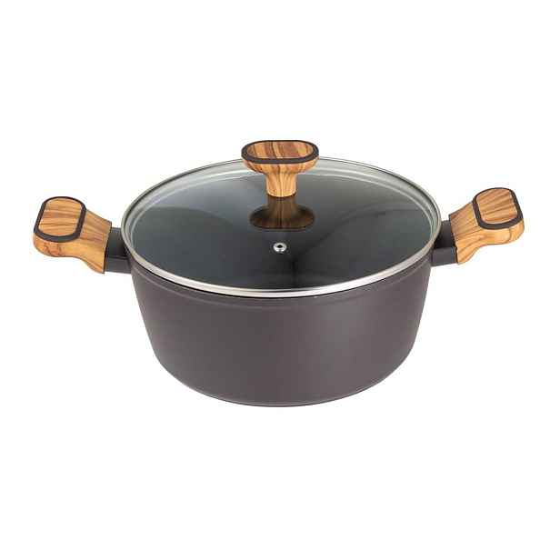 Hrnec Multiclad 24 cm S Víkem Bergner BG-56037 Charcoal