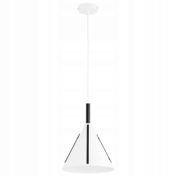 Alfa Falko závěsná lampa kužel černobílá 1xE27 max 15W IP20