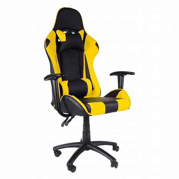 Aga Herní židle MR2090 Černo Žlutá