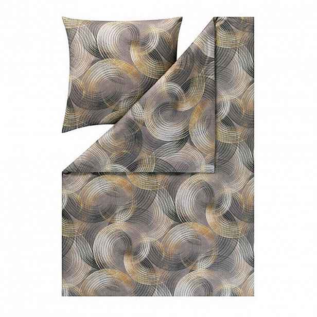 Estella POVLEČENÍ, interlock jersey, antracitová, 140/200 cm