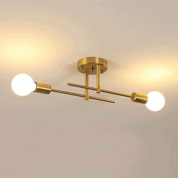 Stropní lampa lustr 2xE27 Měděný Loft Moderní 43cm Comely