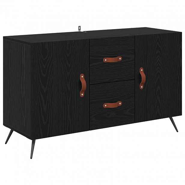 vidaXL Servírovací skříň Černý dub 100 x 36 x 60 cm Kompozitní dřevo