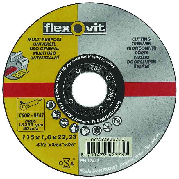 Kotouč řezný Flexovit C46R-BF41 115×22,23 mm 1 mm