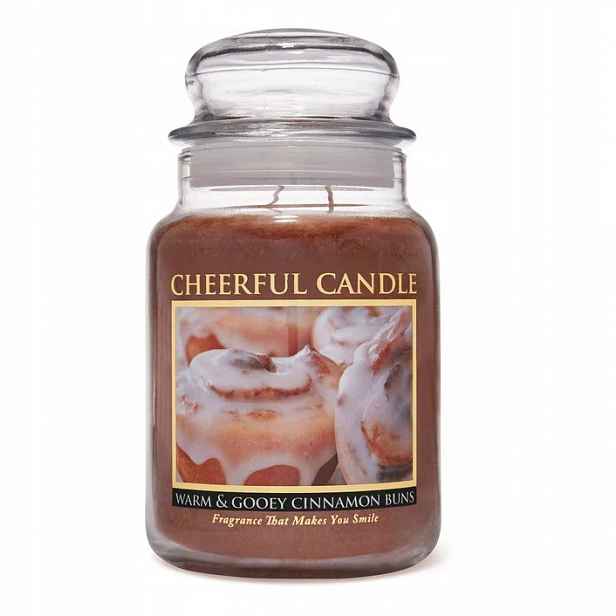 Velká svíčka Warm & Gooey Cinnamon Buns Cheerful Candle
