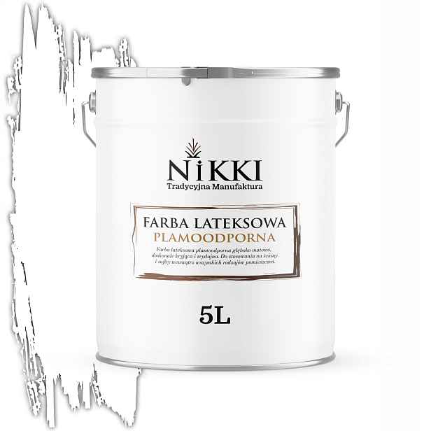 Barva Latexová Odolná Skvrnám Sněhově Bílá Hluboký Mat 5L Na Stěny