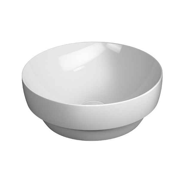 GSI PURA keramické umyvadlo na desku, průměr 40cm, bílá ExtraGlaze