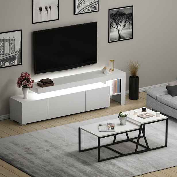 Living Room Furniture Set Beliz - White