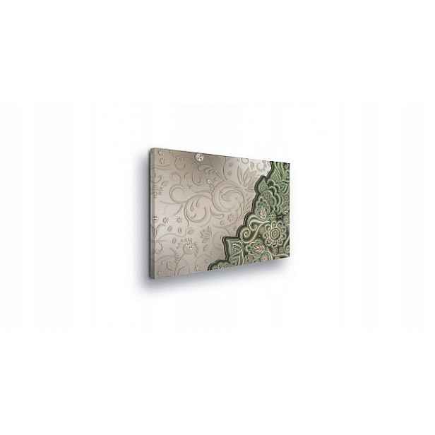 Obraz 80x60 Ornament Východní arabský textura zelená béžová červená
