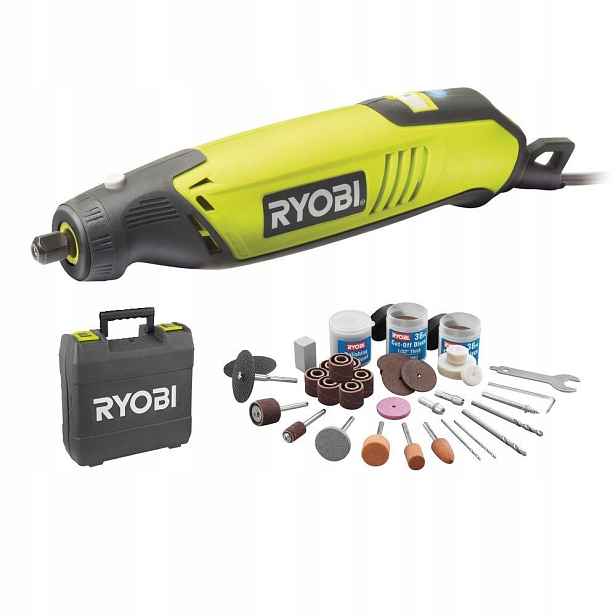 Přímá bruska Ryobi EHT150V 150W, sada 115 příslušenství