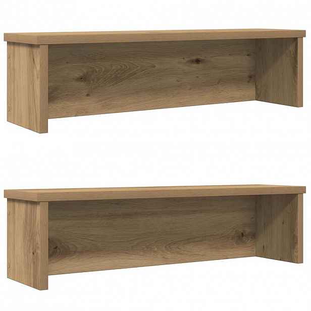 vidaXL kuchyňské regály stohovatelné 2 pcs dub artisan 50x15x16 cm