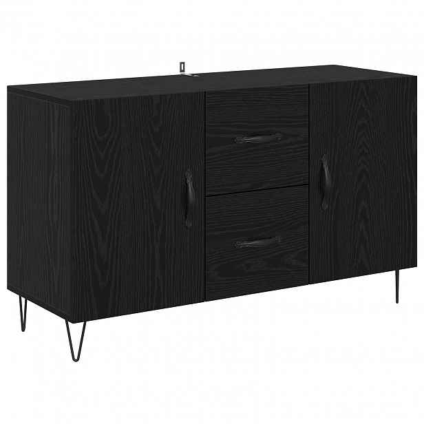 vidaXL Servírovací skříň Černý dub 100 x 36 x 60 cm Kompozitní dřevo