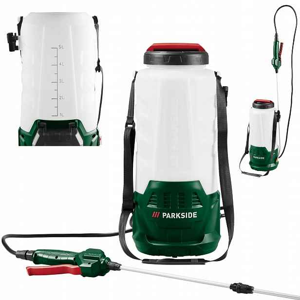Akumulátorový Zahradní Postřikovač Parkside Pdsa D3 20V 5 L Tryska