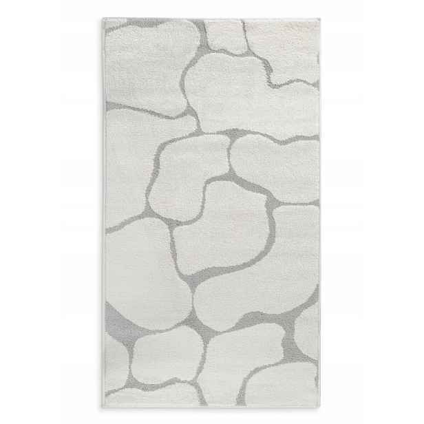 Koberec 80x150 Alba5 Boho geometrický stříbrný, moderní