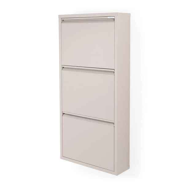 Taupe kovový výklopný botník 50x103x15 cm Billy – Spinder Design