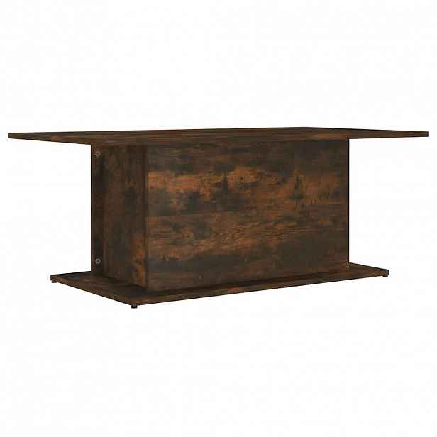 vidaXL Konferenční stolek kouřový dub 102x55,5x40 cm kompozitní dřevo