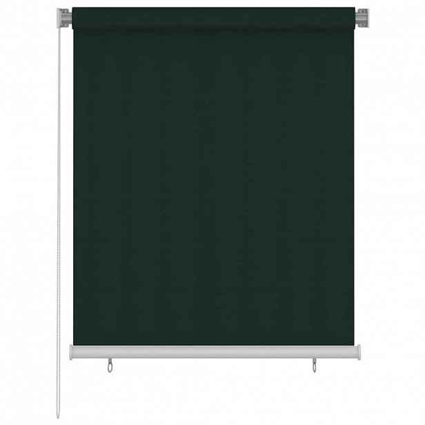 vidaXL Venkovní roleta 125 (Š) x 140 (V) cm tmavě zelená HDPE