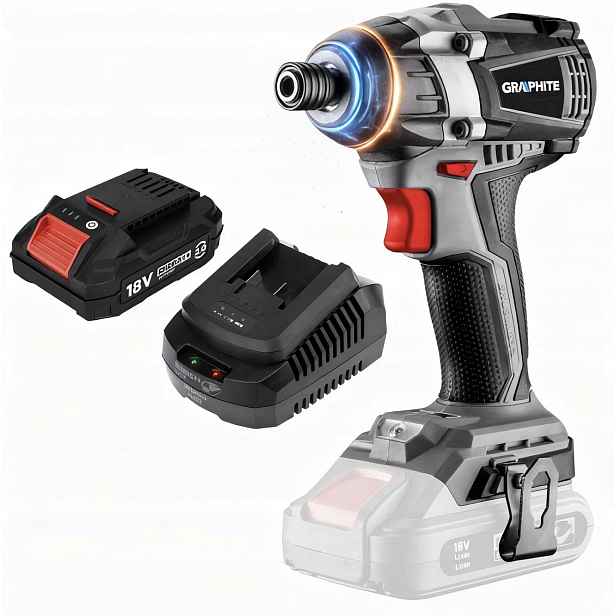 Graphite Rázový Utahovák Akumulátor 2AH Bezkartáčový 58G024 Sada Aku