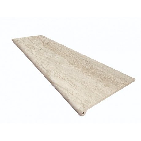 Schodovka Exagres Marbles travertino 33x120x3 cm, mat MARBLESPF120TR