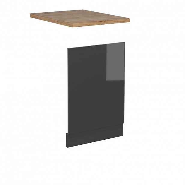Vicco PŘEDNÍ PANEL R-Line Antracitový vysoký lesk 45 cm , PD Dub