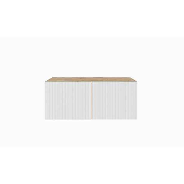MASSENO ZÁVĚSNÝ TV STOLEK LIVO, 100/41/40 cm, dub Artisan