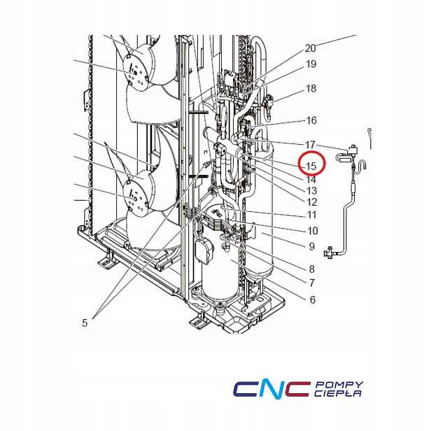 169037 R01E12403 4 Way Valve Puhz RP2 4CESTNÝ Ventil Mitsubishi