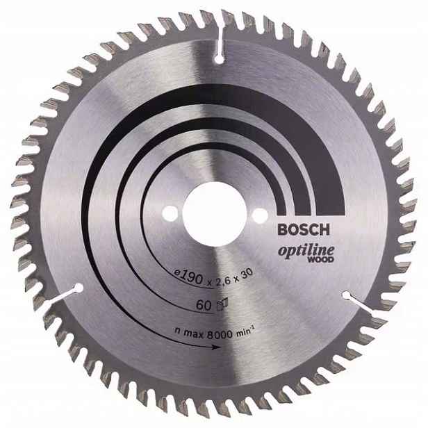Bosch Pilový Kotouč Optiline Wood 190x30 60Z