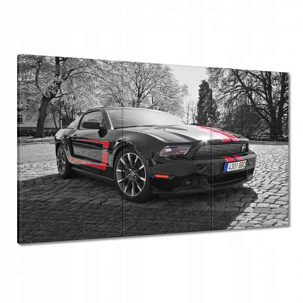 Obrazy 120x80 Černý Ford Mustang Usa