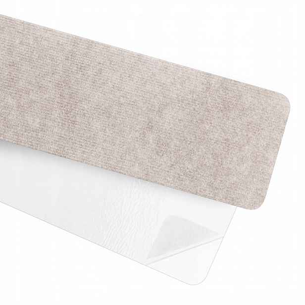 Protiskluzové schodišťové rohože, nášlapy na schody, 76x20 mm, krémová barva, 15 ks