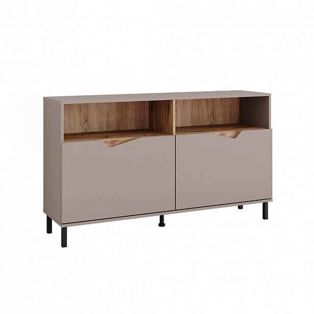 Vicco KREDENC Marelle Béžový dub/Artisan 140 x 81.3 cm se 2 dveřmi